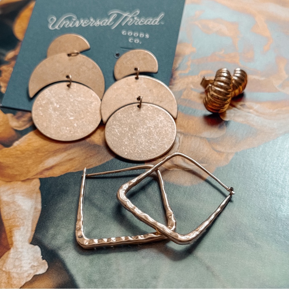 Gold Earrings Bundle